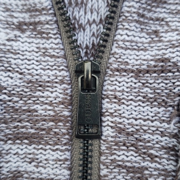 New GUESS Drian Mock-Neck Zip Men's Sweater SZ M - Picture 4 of 5